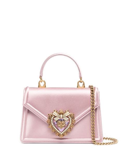 dolce & gabbana bolsa transversal devotion mini de cetim